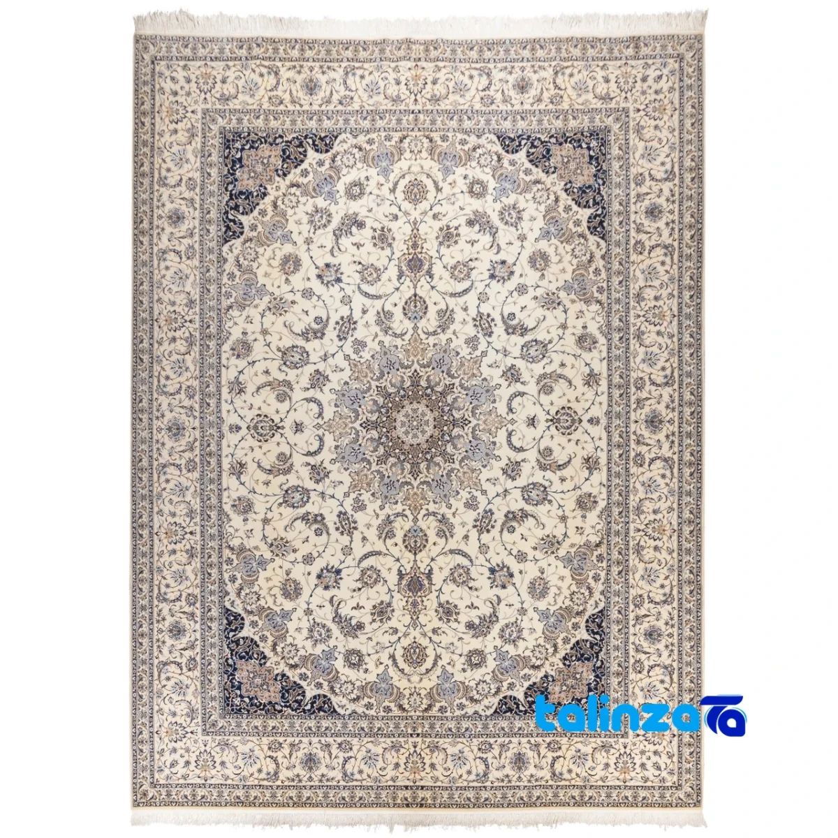 Si Persia Handwoven Rug Elegant Design - Full spread showing overall layout