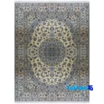 Full spread of Nain Handwoven Carpet Cream Design overall layout