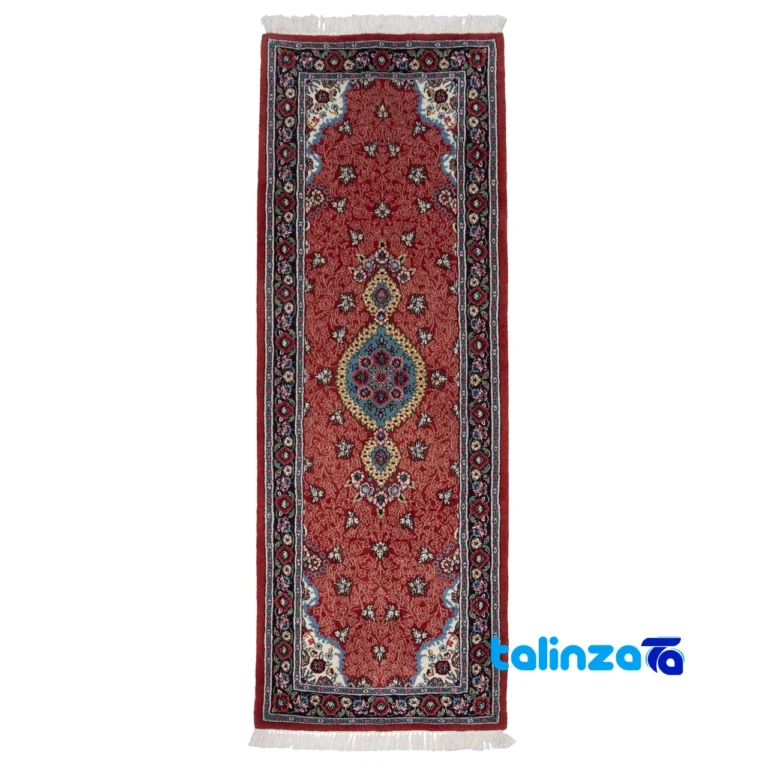Si Persia Handwoven Runner Vibrant Red - Front view showing design and key details