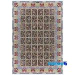 Nain Handwoven Carpet Rectangular Rich Blue Design overall layout (Full spread)