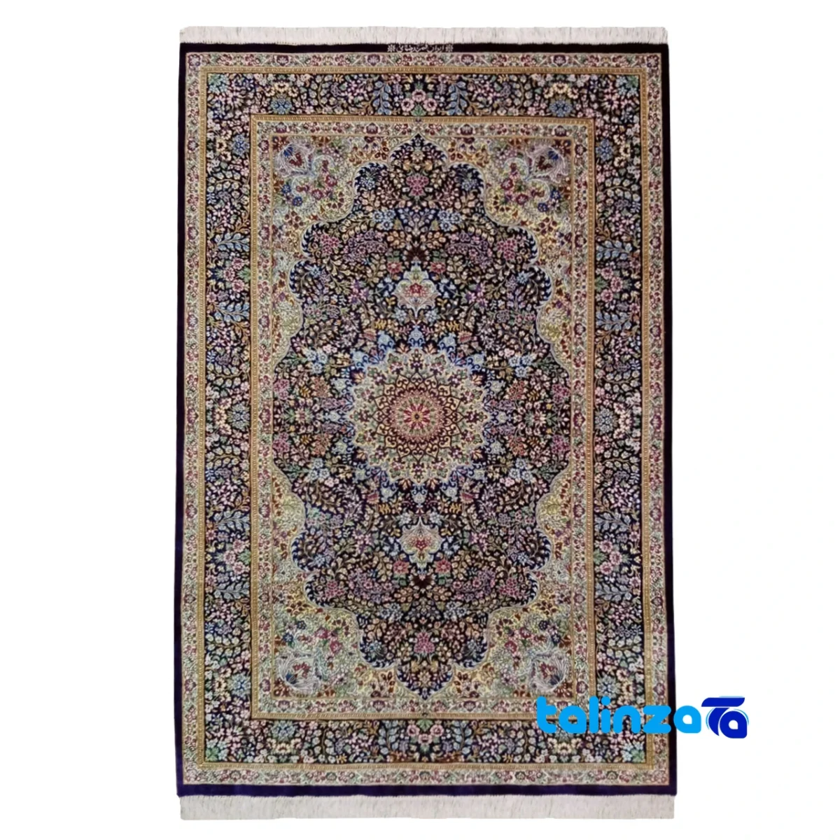 YMM Handwoven Rug Traditional Design 153x100x1 cm pattern and color tone (Top view)