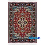 Handwoven Carpet Model 556 Burgundy pattern and color tone (Top view)