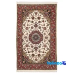 Full spread of Persia Handwoven Carpet Rectangular Cream Design overall layout
