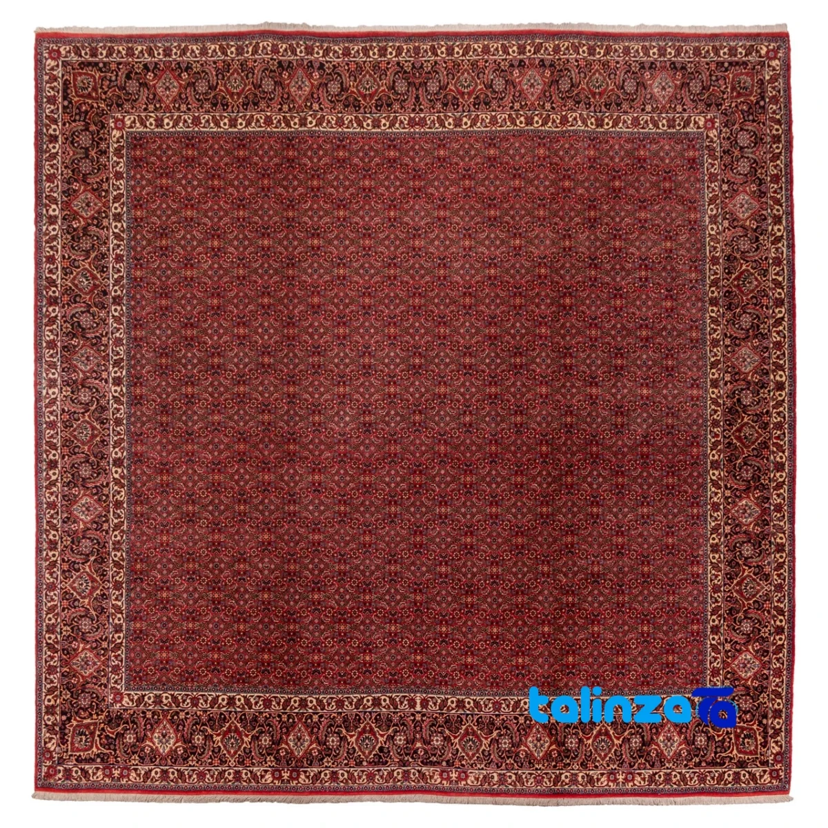handwoven carpet - Top view pattern and color tone