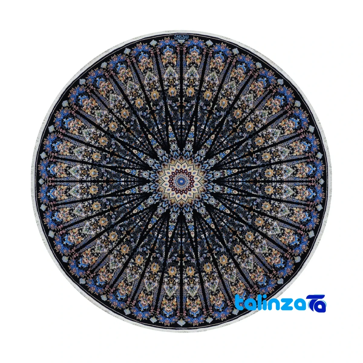 Nain Round Carpet - Top view pattern and color tone