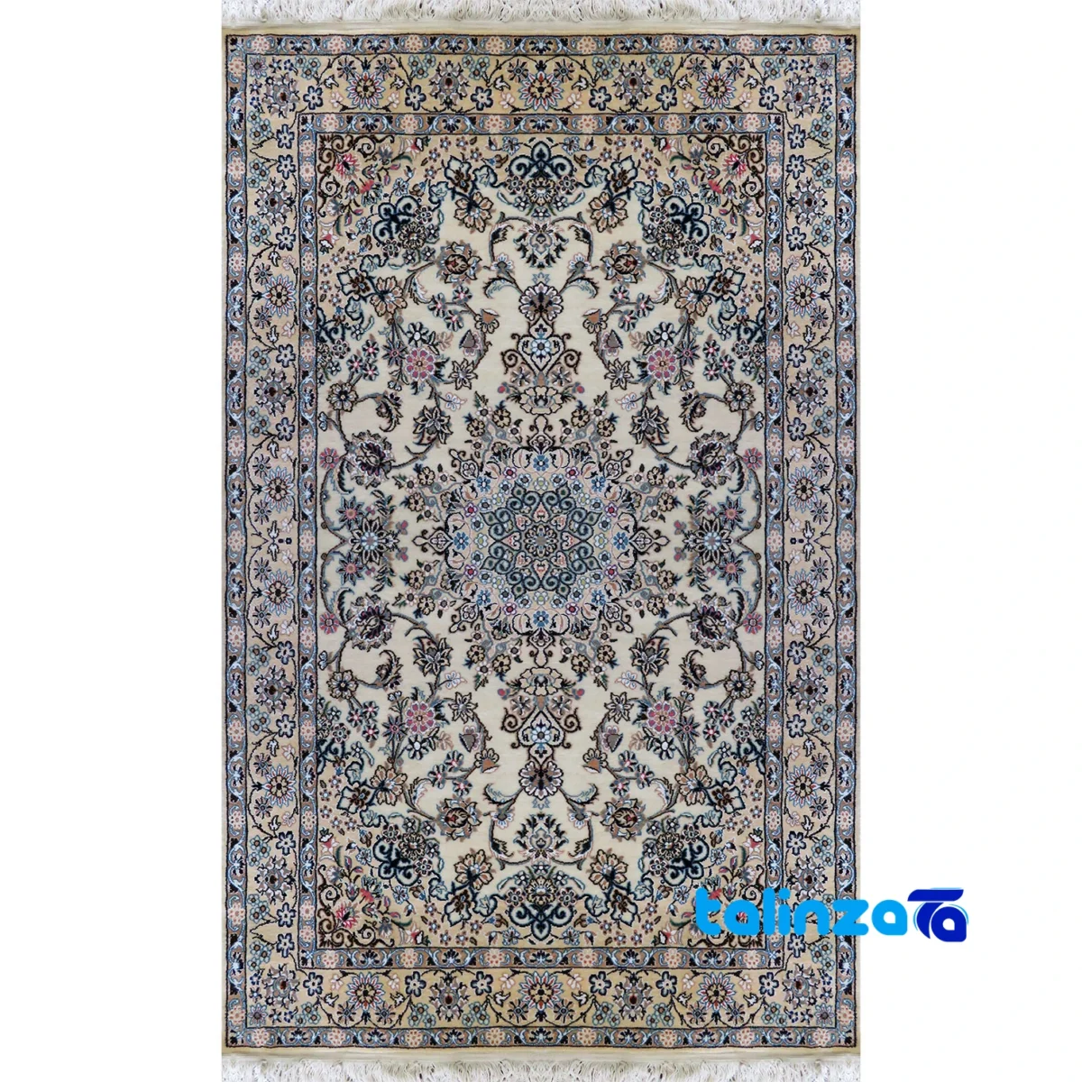 Full spread of Nain Handwoven Carpet Lajchak Design 9-Layer 210x135 cm overall layout