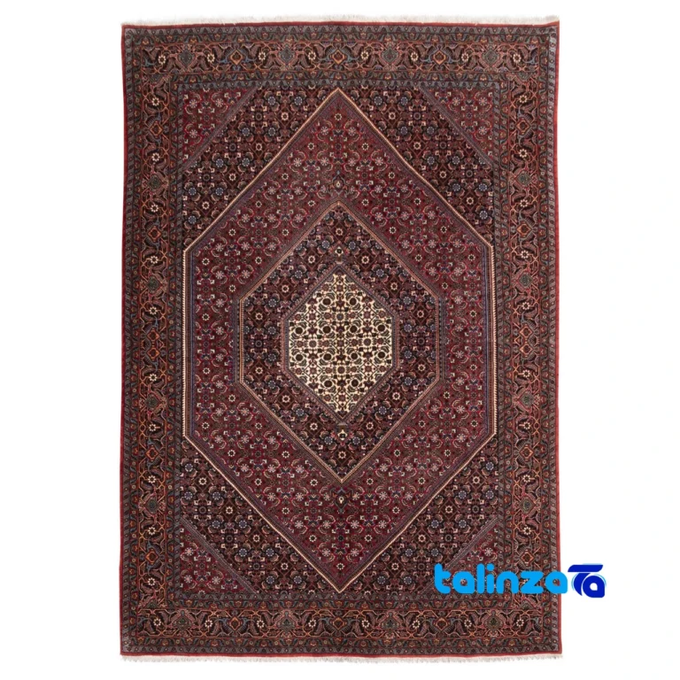 Si Persia Handwoven Carpet Rich Red Design 243x168x2 cm - Top view showing pattern and color tone