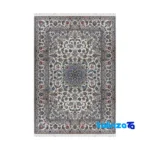 Nain Handwoven Area Rug Elegant Design - Top view showing pattern and color tone