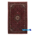 Top view of Persia Handwoven Carpet Red Luxurious Design pattern and color tone