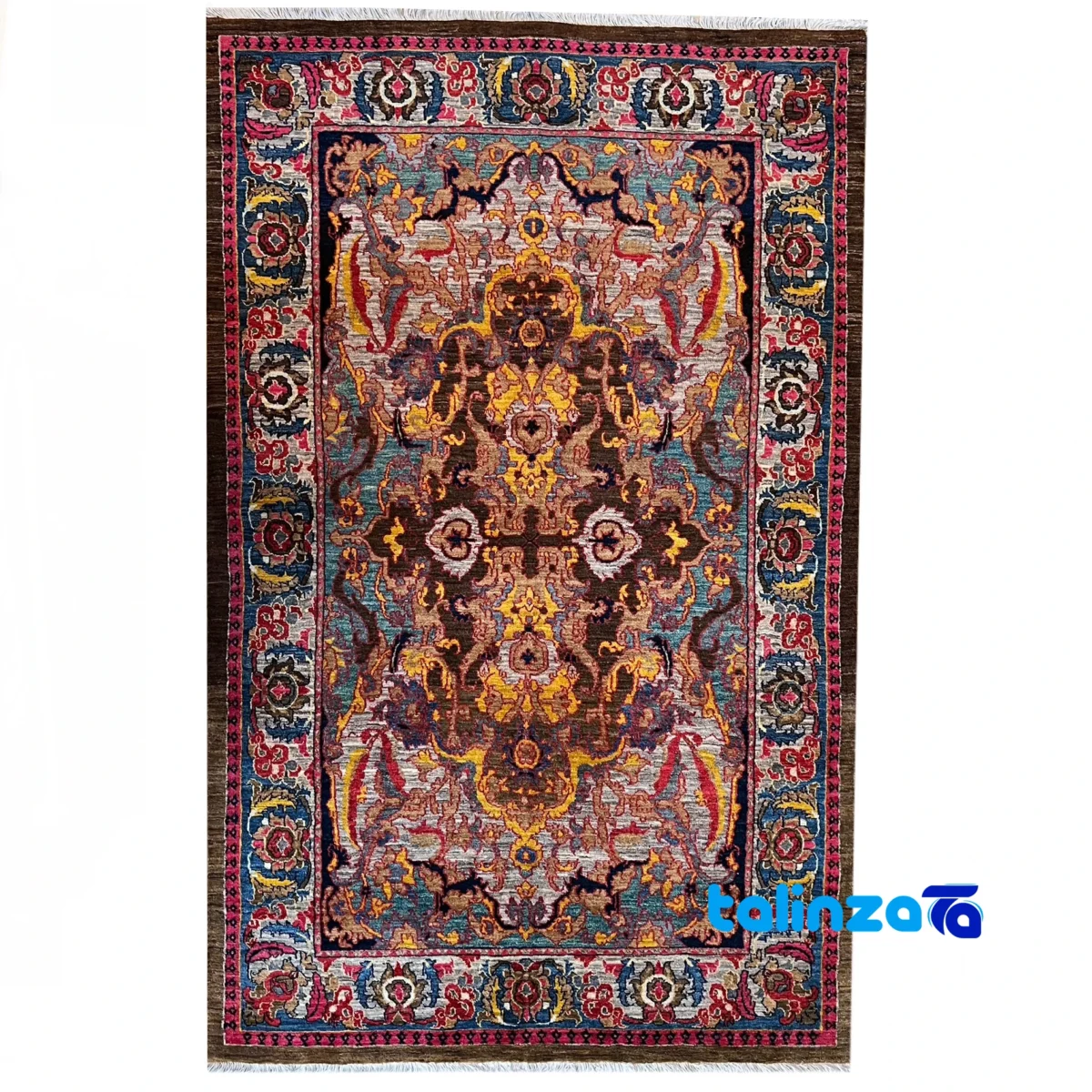 Handwoven Carpet Modern Design Colorful overall layout (Full spread)