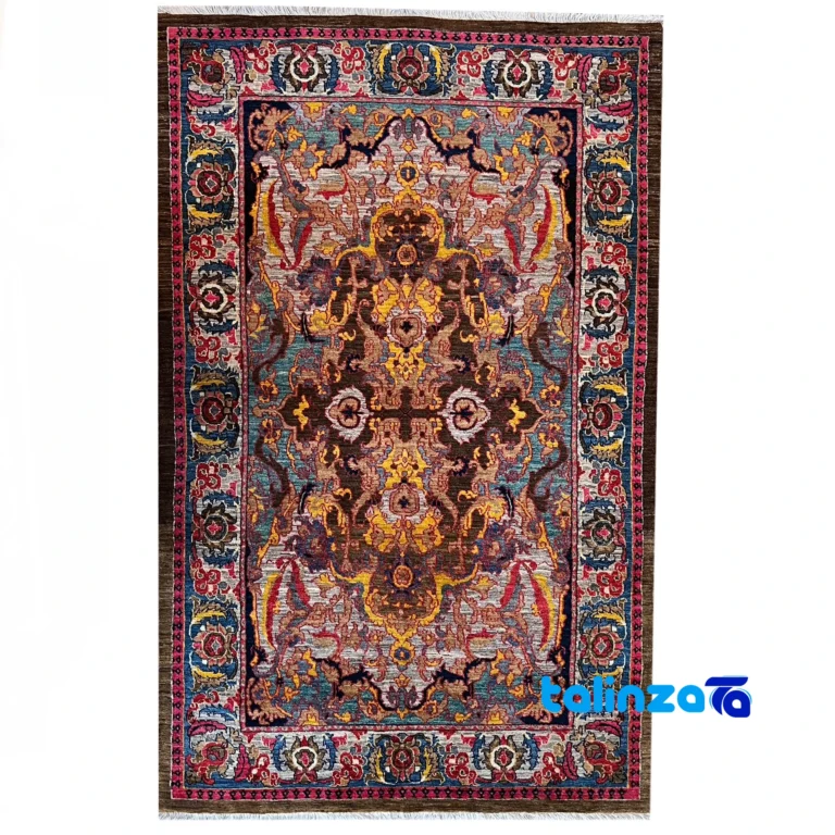 Handwoven Carpet Modern Design Colorful overall layout (Full spread)