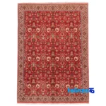 Si Persia Handwoven Carpet Elegant Red Design pattern and color tone (Top view)