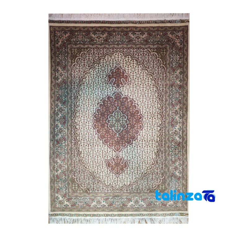 Full spread of Handwoven Fish Design Carpet AA overall layout