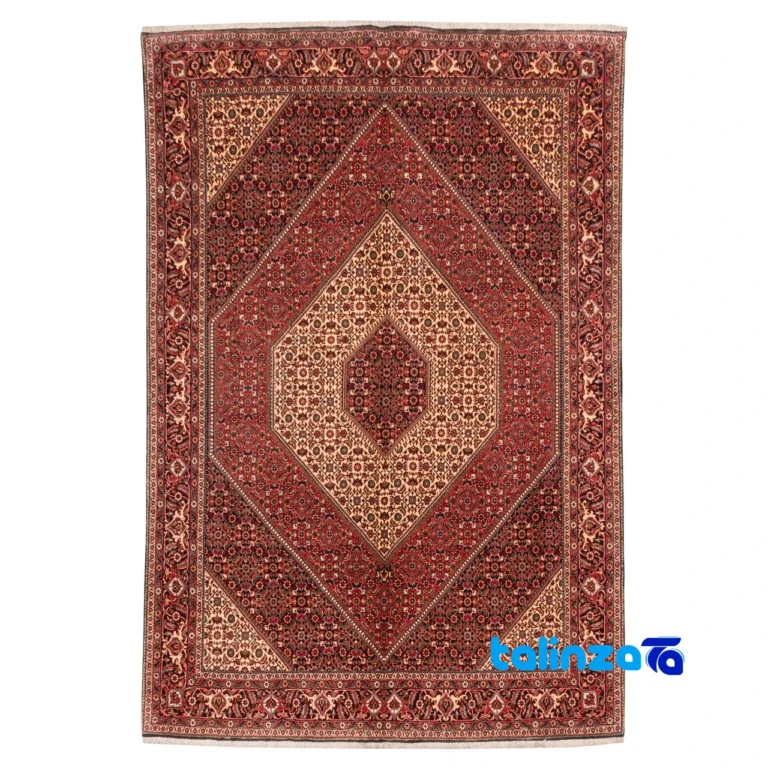 Cypress Persian Handwoven Rug Red - Full spread showing overall design layout