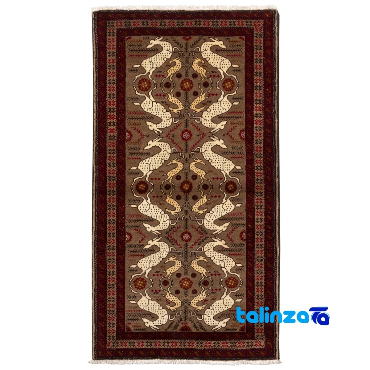 Persia Handwoven Carpet - Full spread overall design layout
