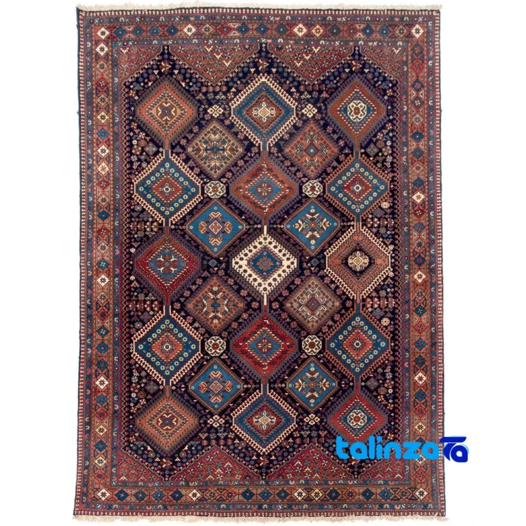 handwoven carpet - Top view pattern and color tone