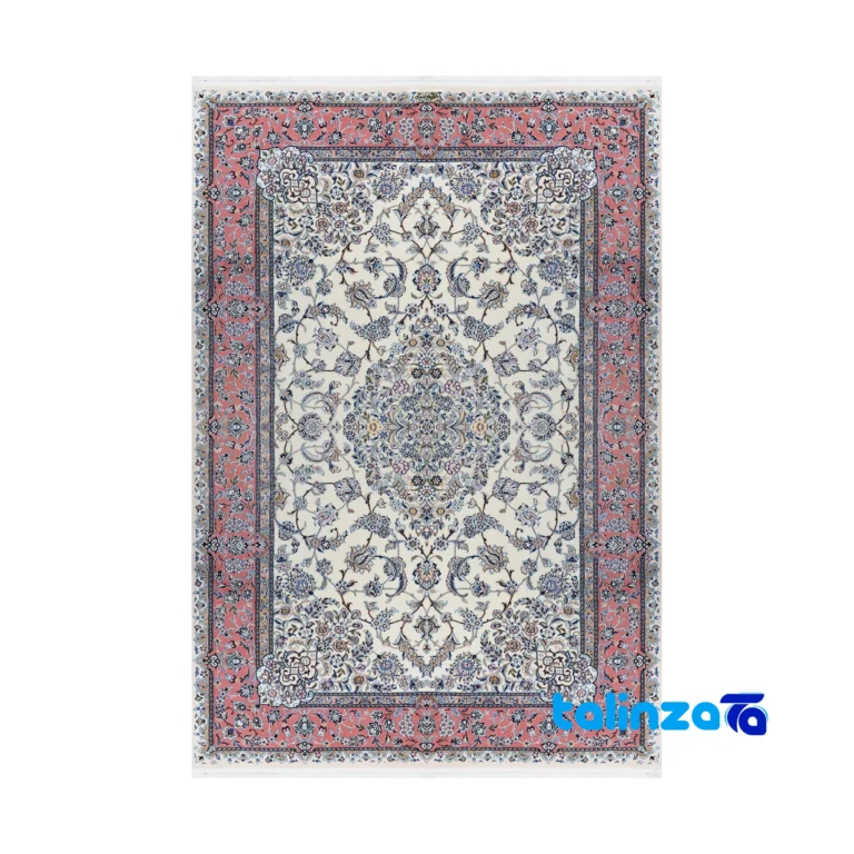 Mortazavi Nain Handwoven Rug Cream - Full spread showing overall design layout