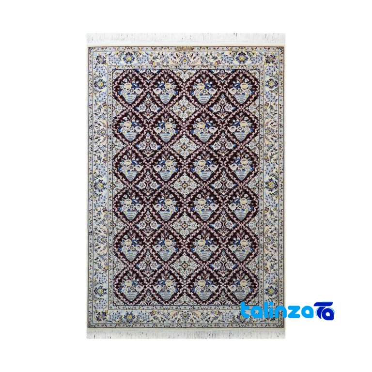 Nain Handwoven Carpet - Top view pattern and color tone