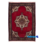 Cypress Persian Handwoven Rug Red - Full spread showing overall design layout