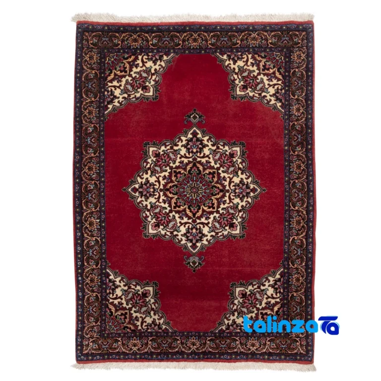 Cypress Persian Handwoven Rug Red - Full spread showing overall design layout