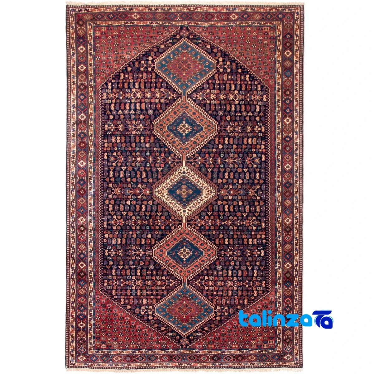 handwoven rug - Top view pattern and color tone