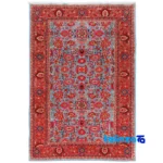 C Persia Handwoven Rug Model 179944 Blue Background overall design layout (Full spread)