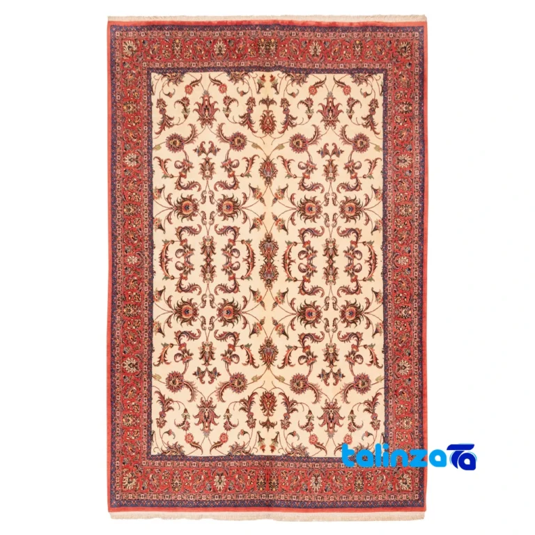 Si Persia Handwoven Carpet Elegant Design 231x166x2 cm - Full spread showing overall layout
