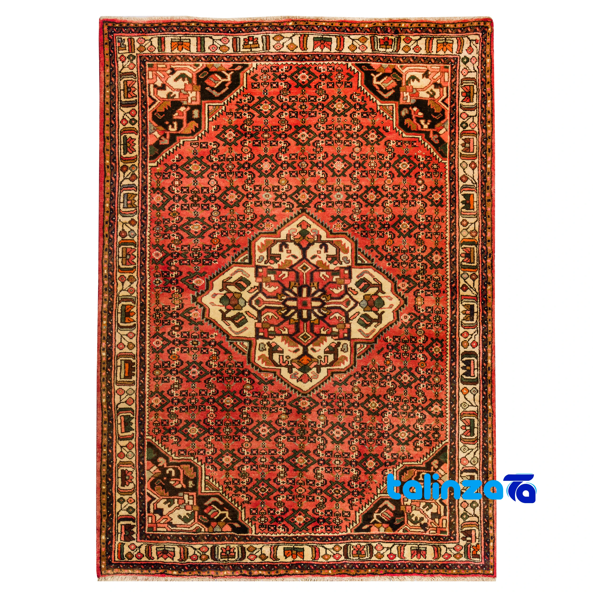 Hamadan Handwoven Carpet - Elegant Design 1 Hamadan Handwoven Carpet