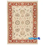 Top view of Si Persia Handwoven Rug Model 705530 Cream Background pattern and color tone