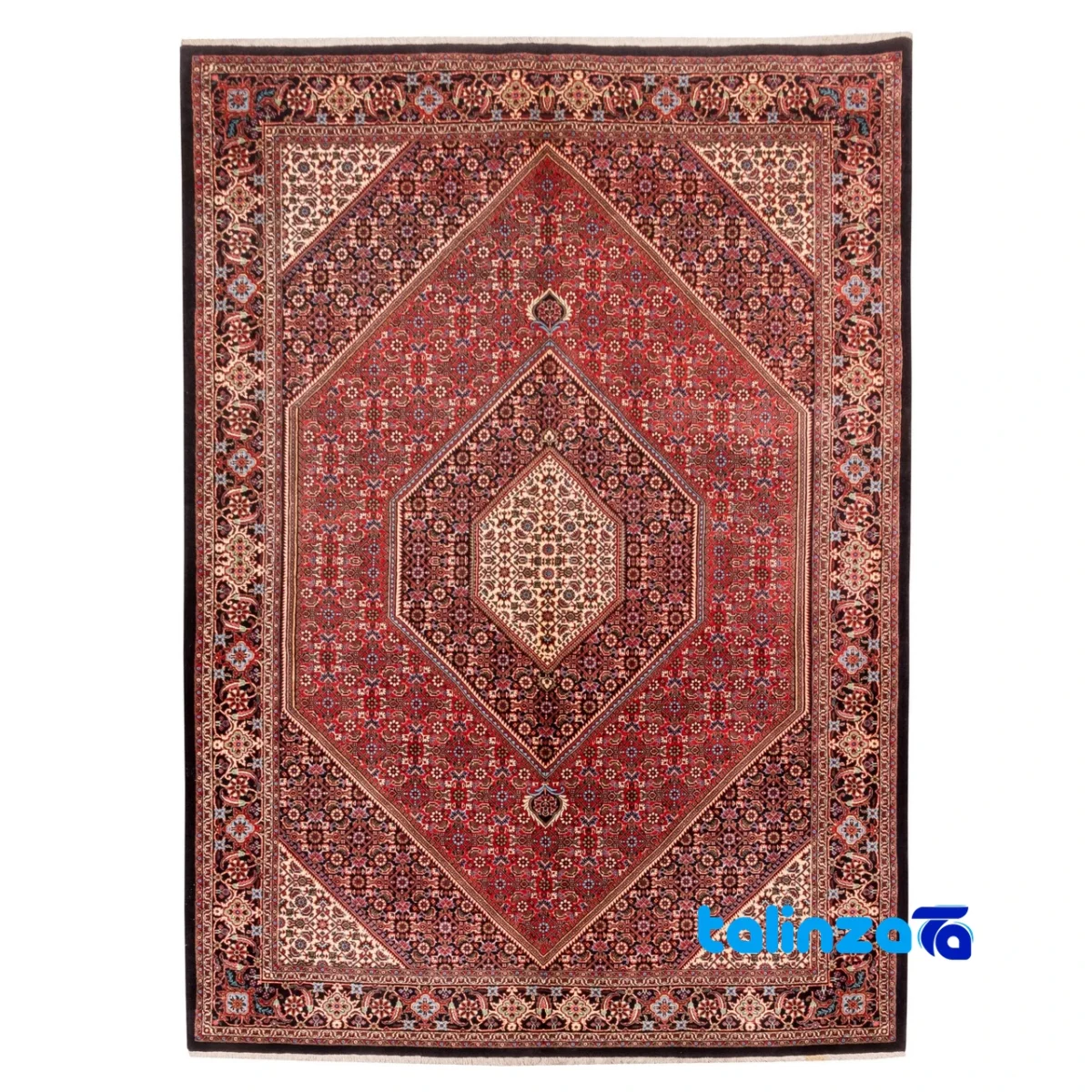 C Persia Handwoven Carpet - Elegant Design pattern and color tone (Top view)