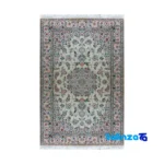 Nain Handwoven Rug Latchak Design Cream overall layout (Full spread)