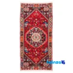 Full spread of Si Persia Handwoven Runner Rug Luxurious Red overall design layout