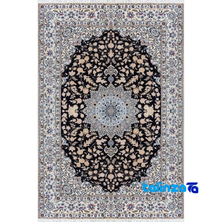 Nain Handwoven Carpet - Top view pattern and color tone