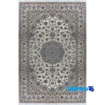 Top view of Nain Handwoven Carpet Latchak Design Cream 305x205x0. pattern and color tone