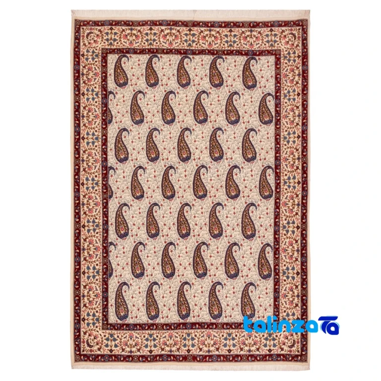 C Persia Handwoven Rug Unique Design pattern and color tone (Top view)