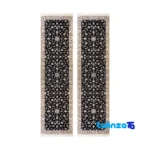handwoven area rug - Top view pattern and color tone