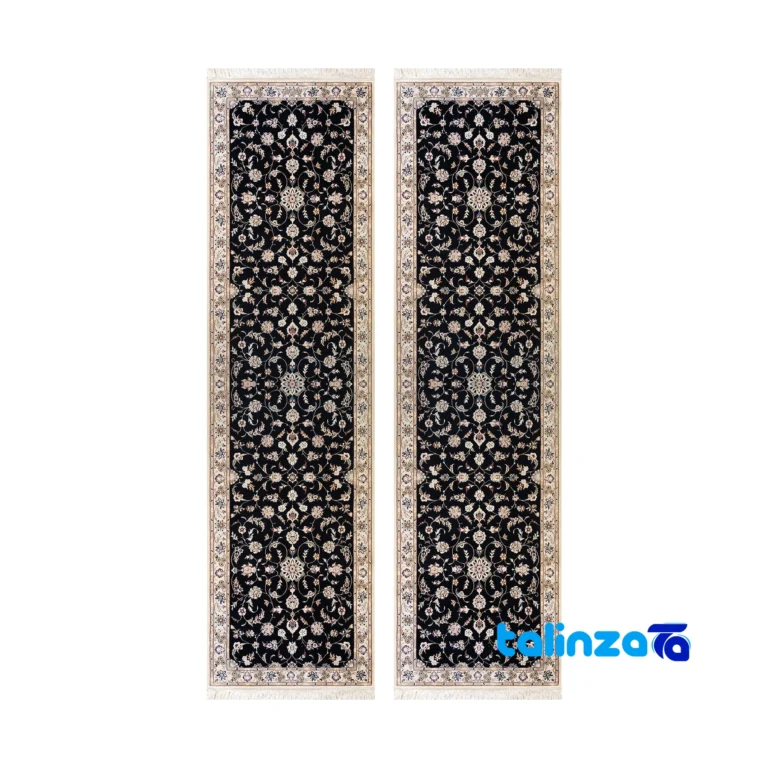 handwoven area rug - Top view pattern and color tone