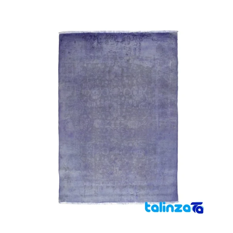 Rost Handwoven Carpet Floral Design Purple overall layout (Full spread)
