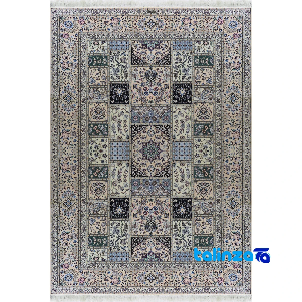 handwoven rug - Top view pattern and color tone