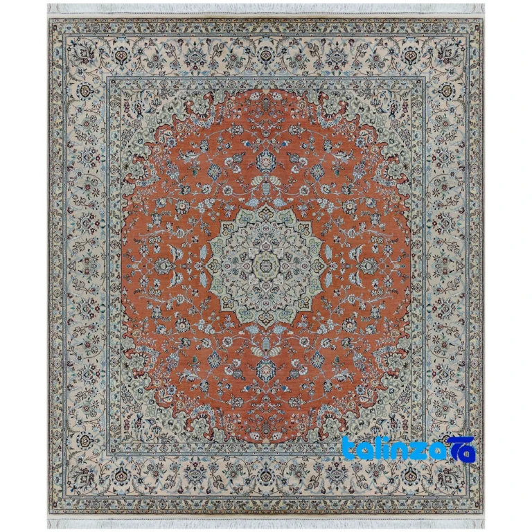 Nain handwoven carpet - Full spread overall design layout