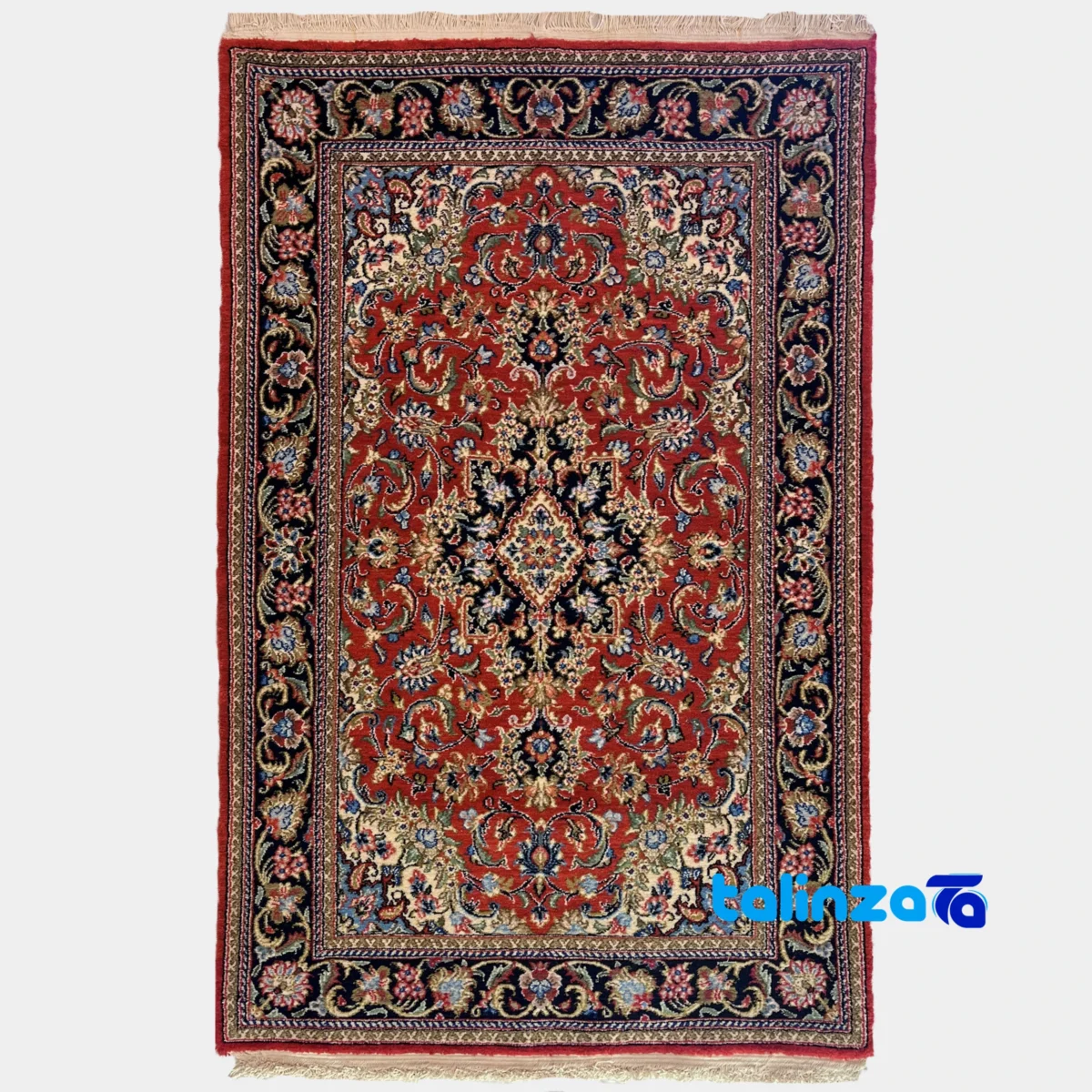 Handwoven Persian Rug NKP.RJ5 Red overall design layout (Full spread)