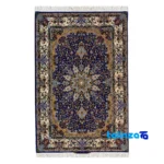 Ispahan Negarestan Handwoven Rug - Top view showing pattern and color tone