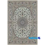 Top view of Nain Handwoven Carpet Lajak Toranj Design pattern and color tone