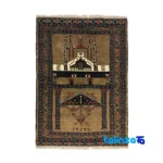 Handwoven Carpets NKP Traditional Brown Design Hand wash only overall layout (Full spread)