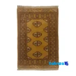 Turkmen Handwoven Rug Unique Design - Full spread showing overall layout