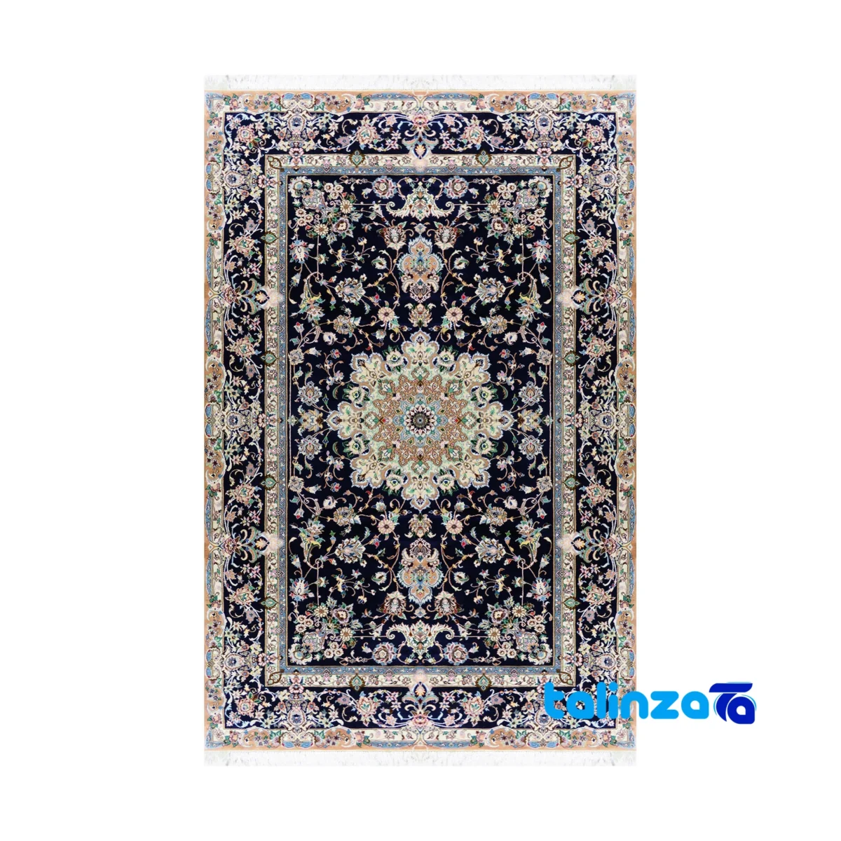 Nain Handwoven Carpet - Full spread overall design layout