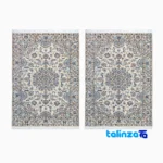 handwoven area rug - Top view pattern and color tone