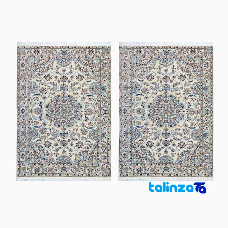 handwoven area rug - Top view pattern and color tone