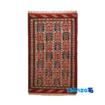 NKP Handwoven Area Rug Red pattern and color tone (Top view)