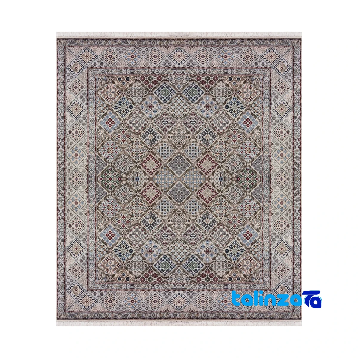 Nain Handwoven Rug - Full spread overall design layout